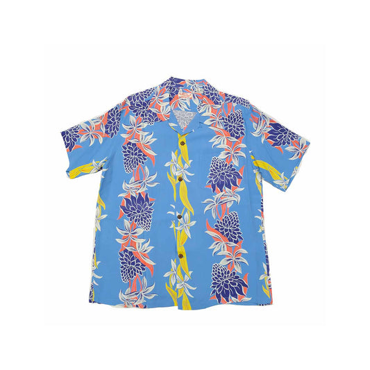 Sun Surf Hawaiian Shirt “Blooms of Torch Flower”