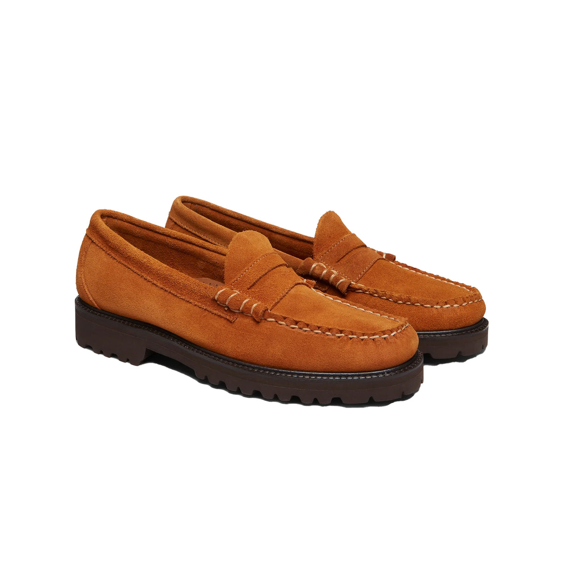 G.H Bass Weejuns 90s Larson Penny Loafers - Tan Suede – American ...