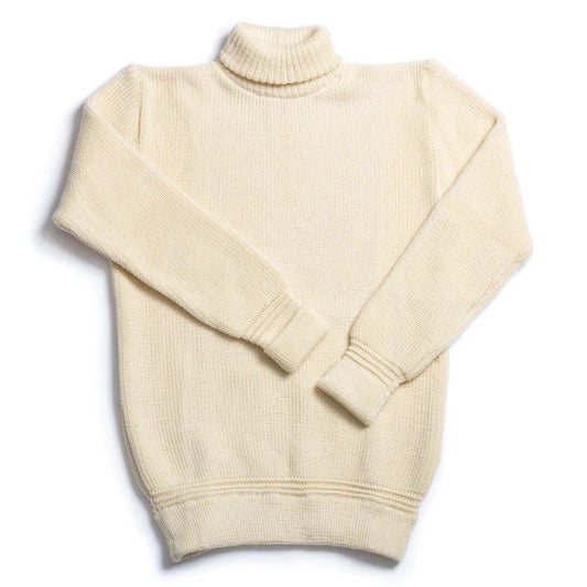 Heimat U Boat Roll Neck Sweater - Seashell