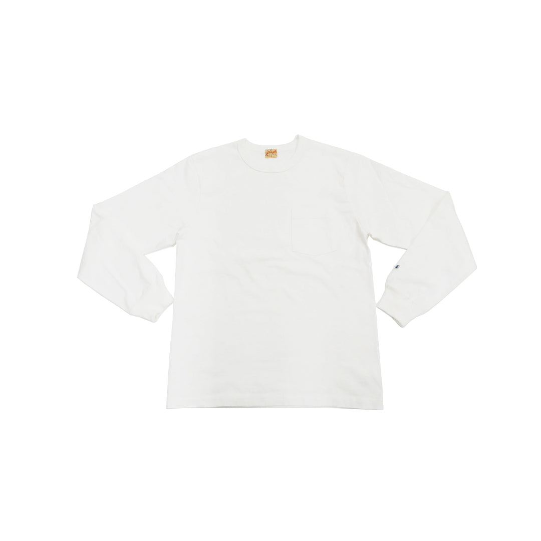 Whitesville Heavyweight L/S Pocket T-Shirt - White