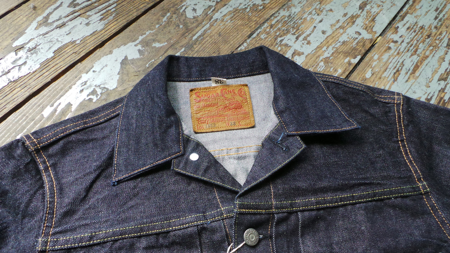 Sugar Cane 1953 "Type II" Red Selvedge Denim Jacket - One Wash