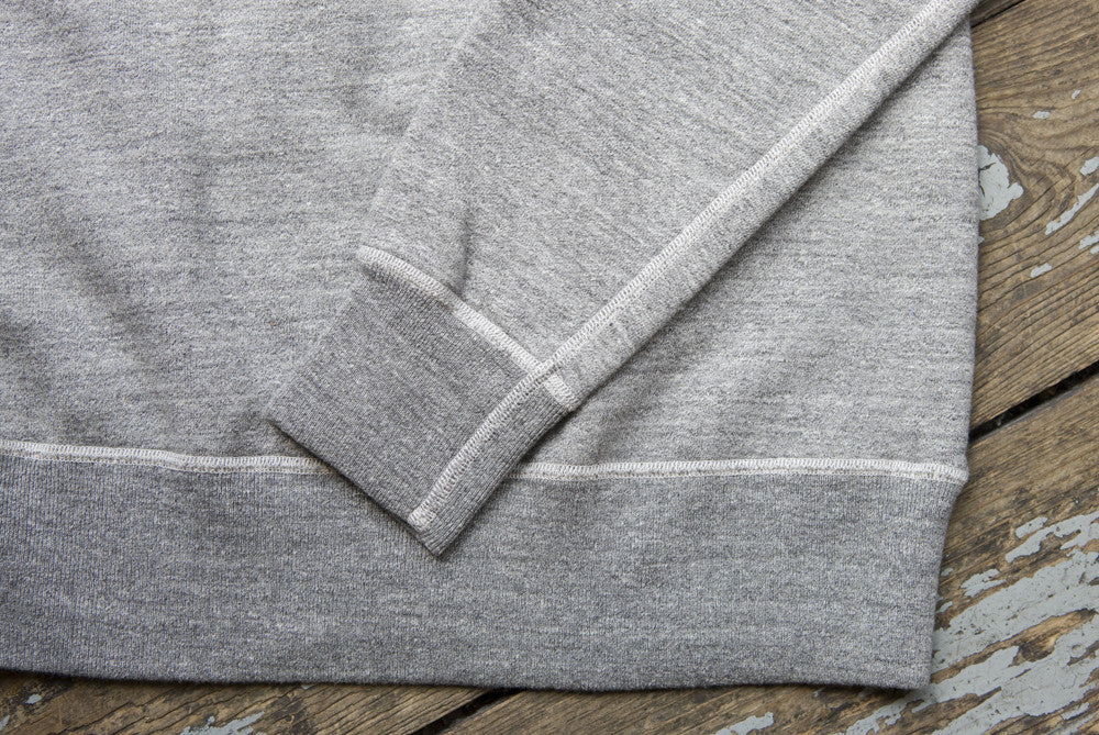 Buzz Rickson Grey Marl Single-V Needle Sweatshirt | American Classics London