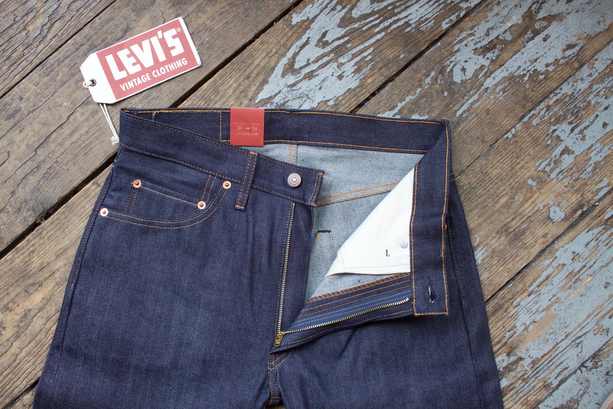Levi's® Vintage Clothing 1967 505™ Sanforized Raw Denim – American