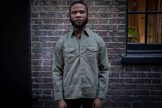 Buzz Rickson HBT Work Shirt Olive