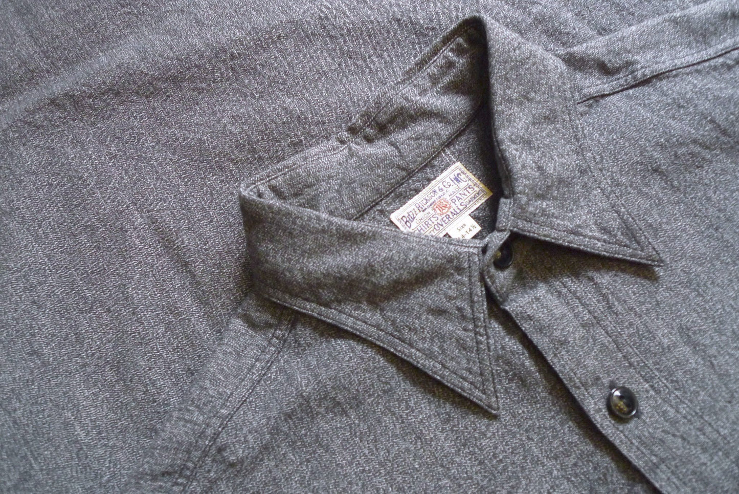 Buzz Rickson 1930’s/40’s Moc-Twist Chambray Shirt - Grey