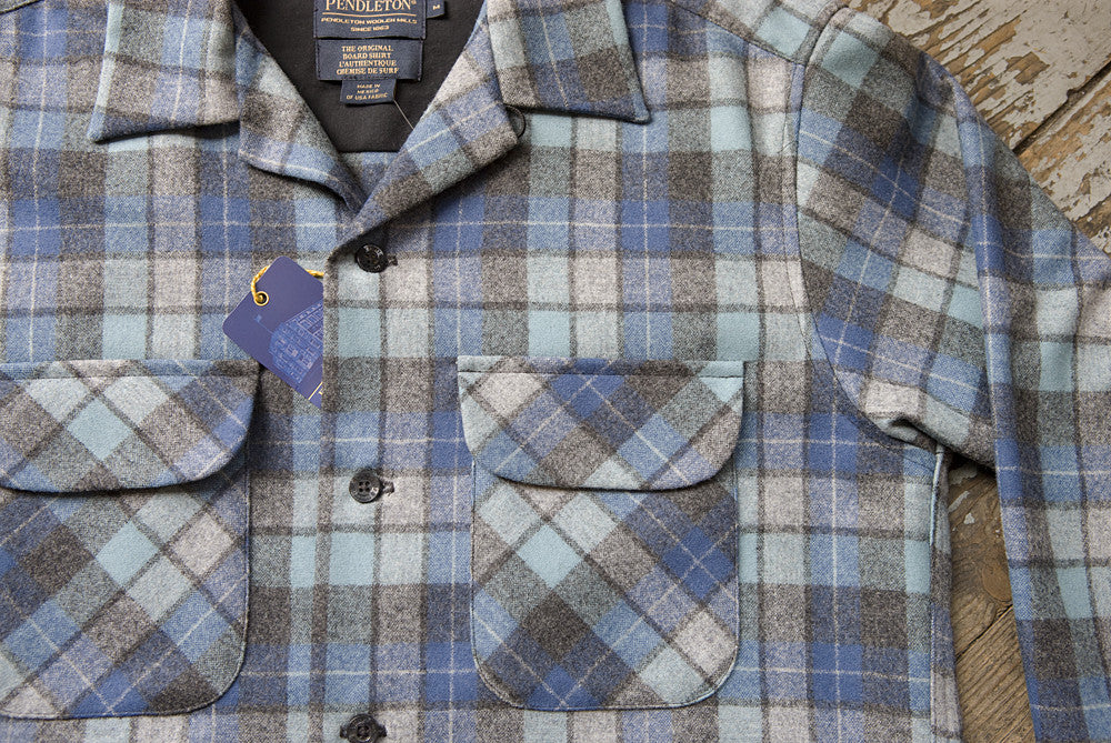 Pendleton Blue & Grey Board Shirt | American Classics London