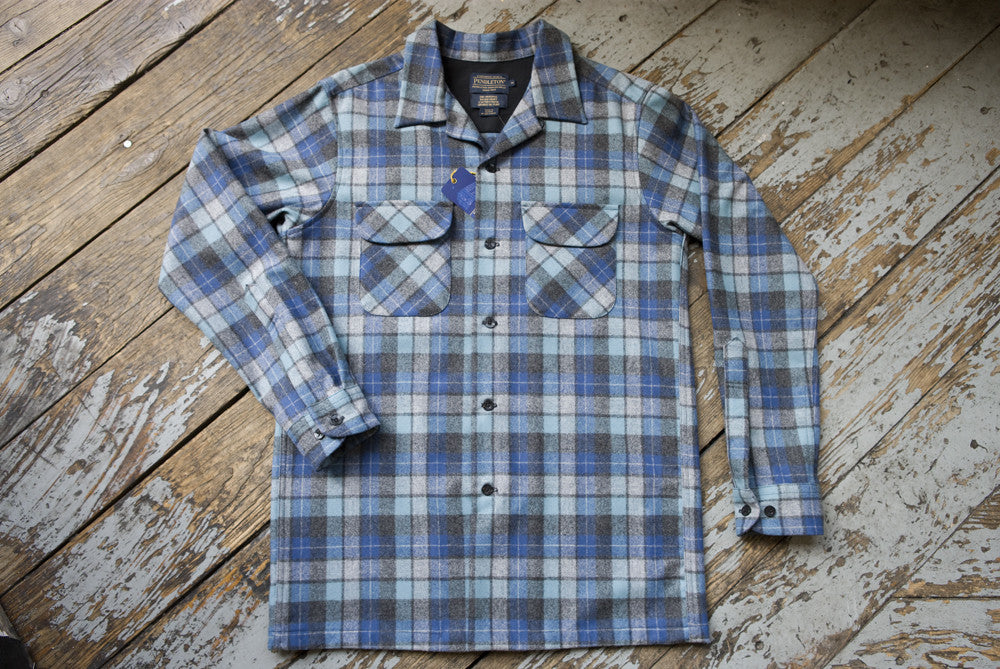 Pendleton Blue & Grey Board Shirt | American Classics London