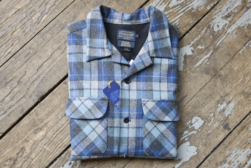 Pendleton Blue & Grey Board Shirt | American Classics London