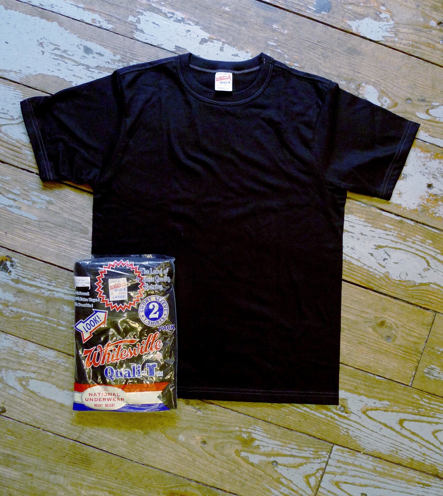 Sugar Cane Whitesville Black T-Shirt 2-Pack | American Classics London
