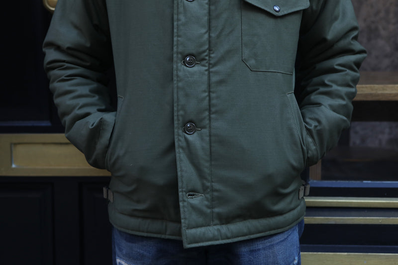 Buzz Rickson US NAVY A-2 DECK JACKET OLIVE