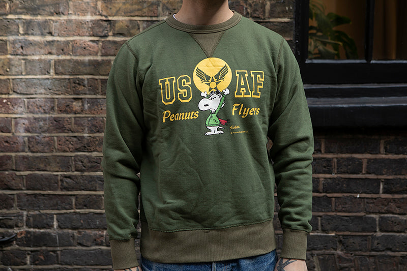 Buzz Rickson Sweatshirt USAF Peanut Flyers Olive