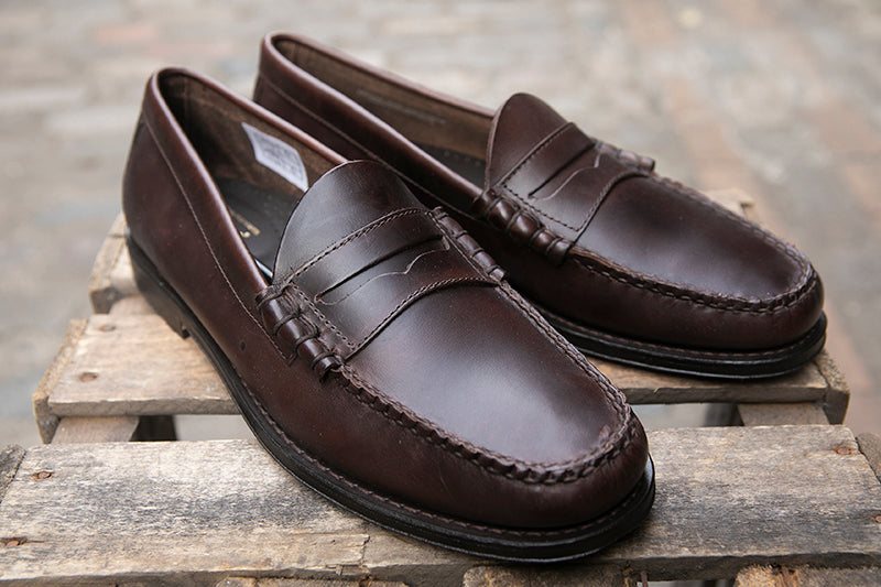 G.H.Bass Weejuns Larson Penny Loafer - Chocolate Pull Up Leather