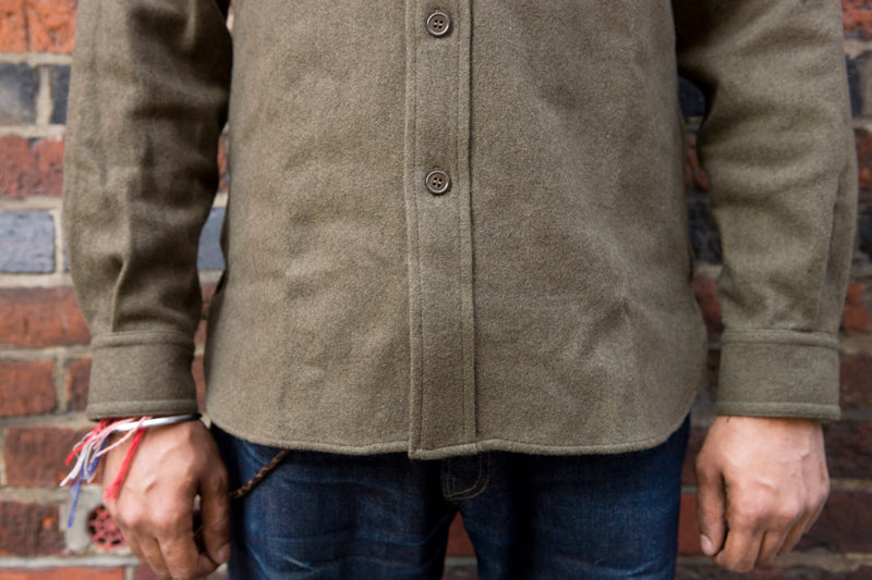 Buzz Rickson Wool Flight Shirt - Olive