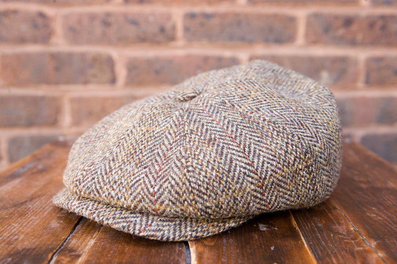 Stetson ‘Harris Tweed’ Herringbone Check Cap #367