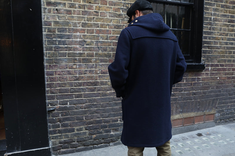 Gloverall Monty Duffle Coat Navy