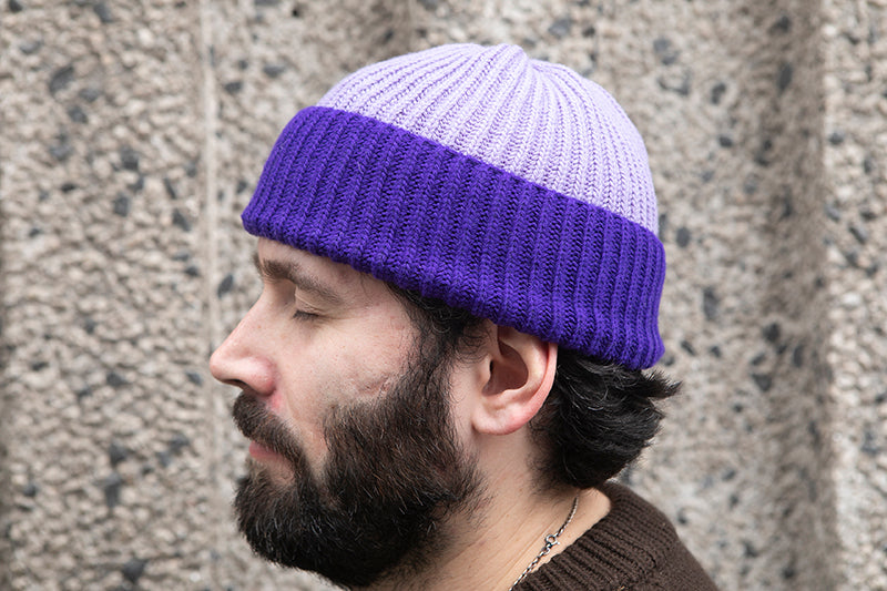TSPTR Zuma Knit Hat - Lilac & Navy