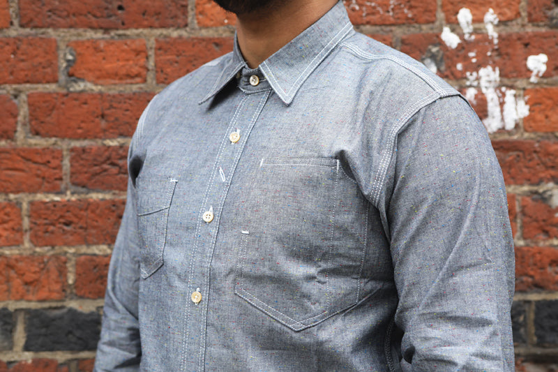 Oldblue Co ‘Workshirt TypeII’ - Neps Chambray - SALE 35% OFF