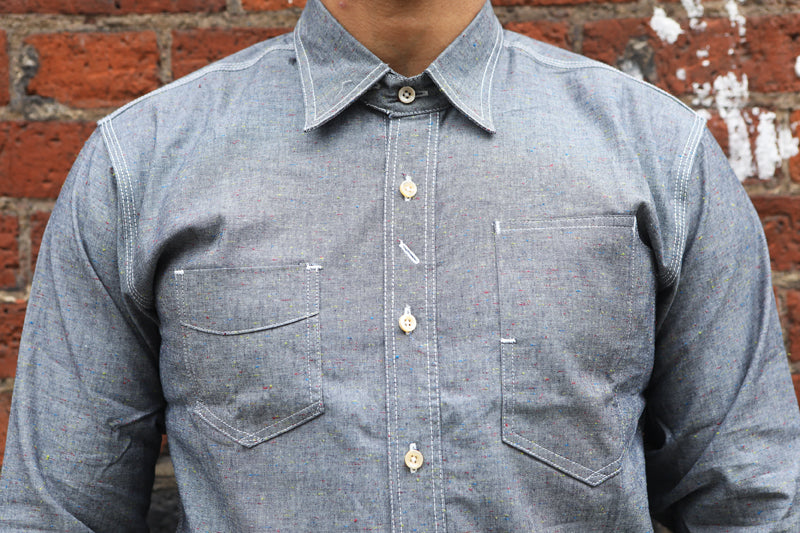 Oldblue Co ‘Workshirt TypeII’ - Neps Chambray - SALE 35% OFF