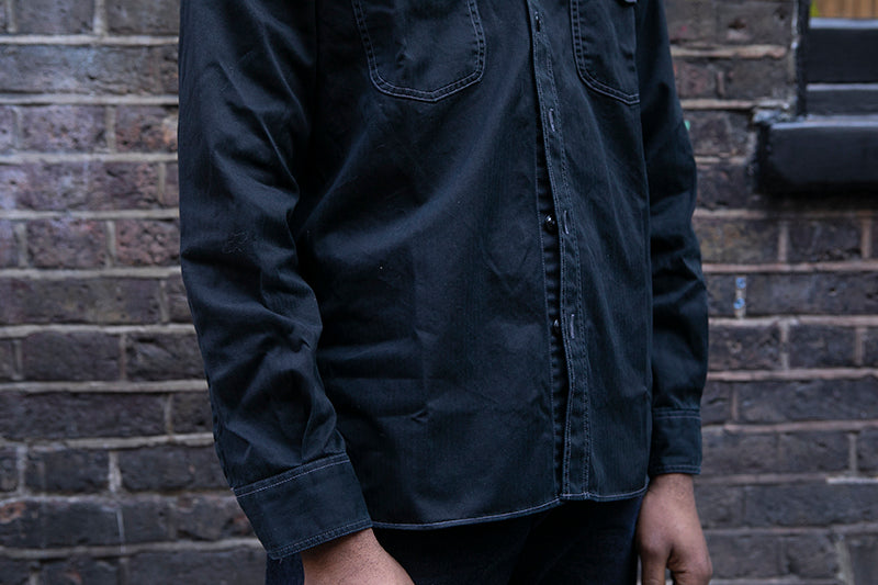 Buzz Rickson HBT Work Shirt Black