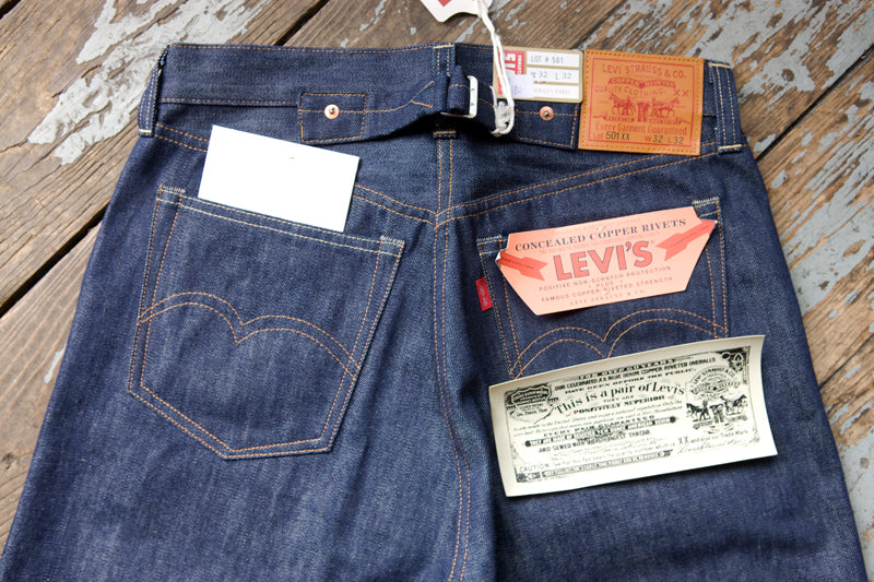 Levi's LVC 1937 501XX Kaihara Japanese SELVEDGE Raw Denim Jeans NWT Size 30