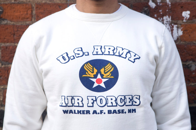 Buzz Rickson ‘U.S.ARMY AIR FORCES’ Single-V Needle Sweatshirt - Off White