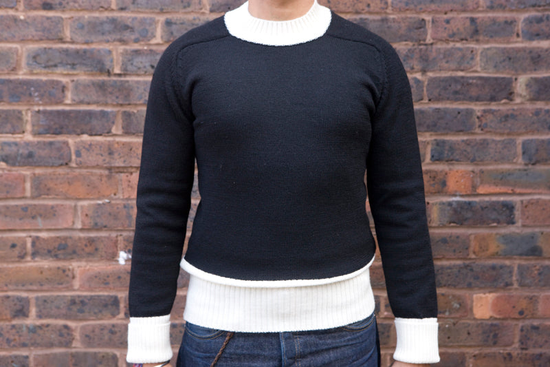 ‘Old Hands 158’ Knitted Motorcycle Sweater