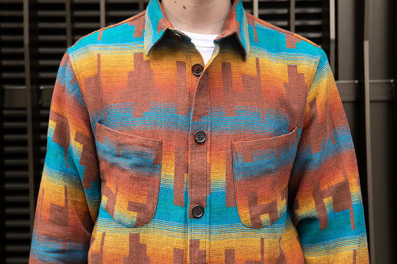 TSPTR Taos Shirt - Rust & Azure