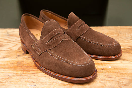 Sanders Adlwych Penny Loafer - Polo Snuff Suede