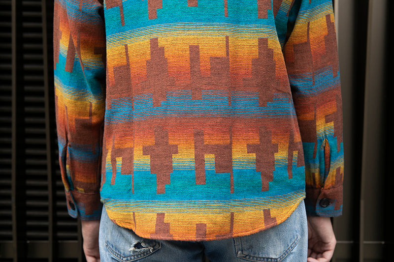 TSPTR Taos Shirt - Rust & Azure