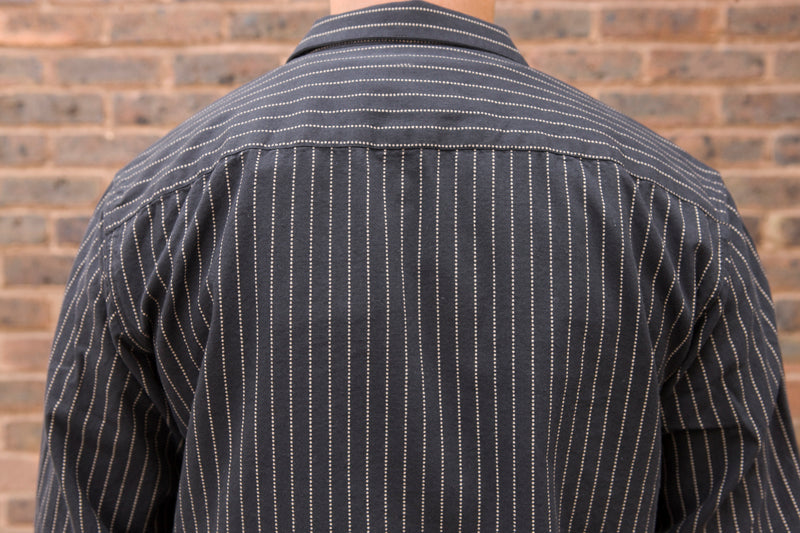 Indigofera ‘Fogerty’ Black Wabash Stripe Shirt - SALE 35% OFF