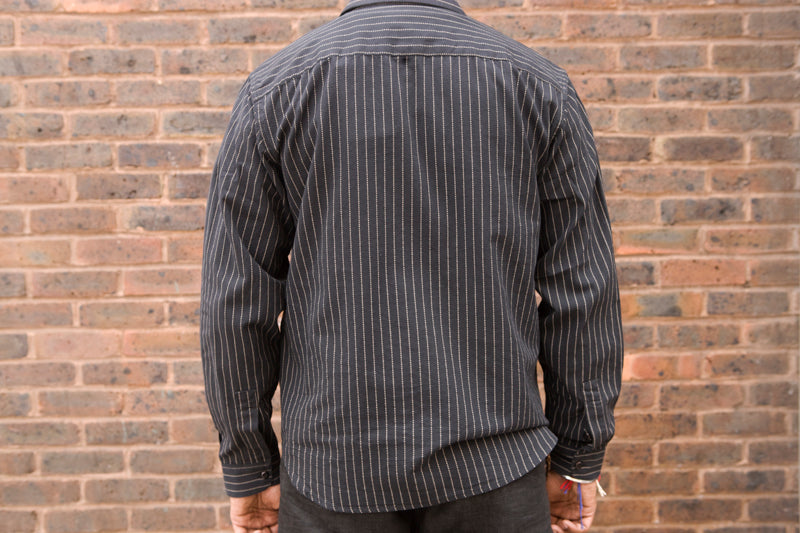 Indigofera ‘Fogerty’ Black Wabash Stripe Shirt - SALE 35% OFF
