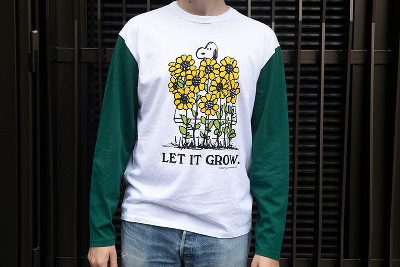 TSPTR Let it grow Baseball Jersey - White & Forest - SALE 35% OFF